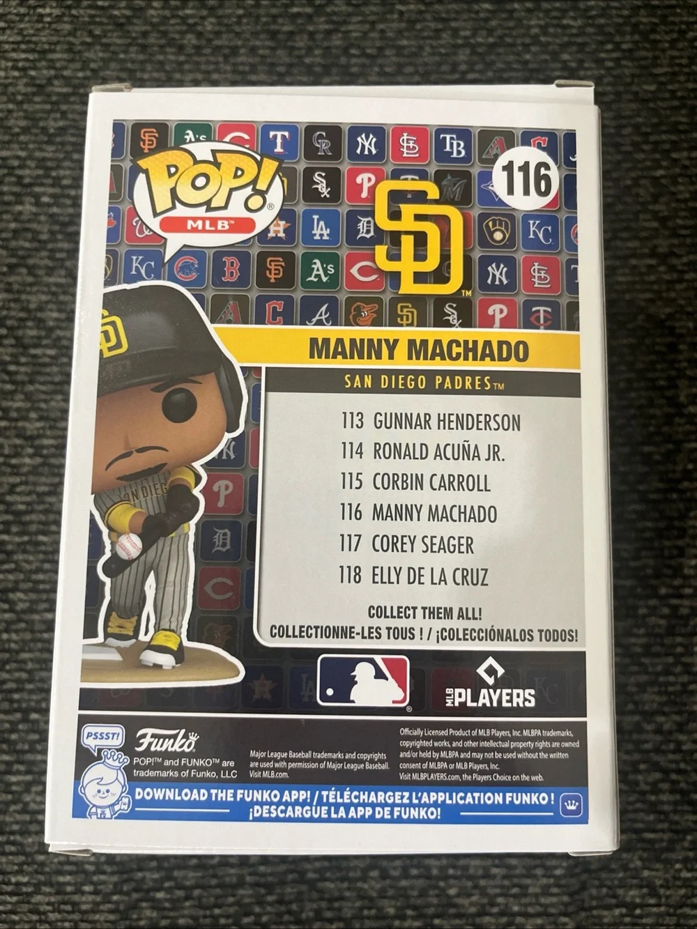 Funko POP! MLB San Diego Padres Manny Machado #116 Dominican Republic 🇩🇴